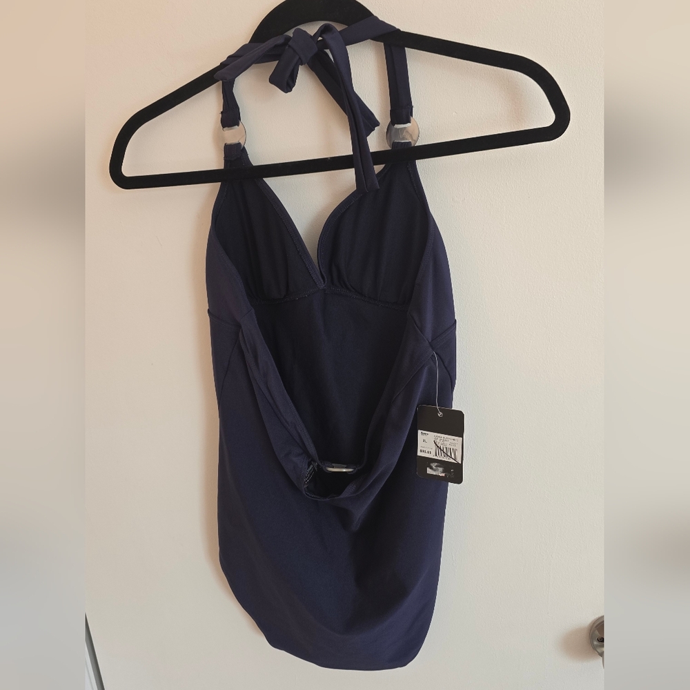 Kardashian Kollection Navy One Piece Swimsuit - Picture 2 of 10